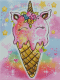 NEW~ FREE SHIPPING ~Premium DIY Mini "Adorable Sugar Plum Unicorns BESTIES" Set of 6 Paintings
