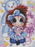 NEW~ FREE SHIPPING ~Premium DIY Mini "Adorable Lil Cuddles Cozy BESTIES" Set of 6 Paintings