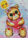NEW~ FREE SHIPPING ~Premium DIY Mini "Adorable Lil Cuddles Cozy BESTIES" Set of 6 Paintings