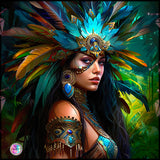 Factory Direct~ NEW BOX SHIPPING~ Adorable~ "Aztec Beauty 6 DAD395  By Vaclav " Diamond Painting