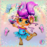 PER-ORDER~NEW BOX SHIPPING~ Adorable~ "Butterfly Dancer Troll DAD 431 By Sherri Baldy " Diamond Painting