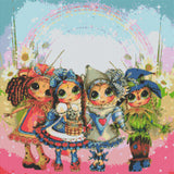 FREE SHIPPING EXCLUSIVE ~ Wizard Of OZ Besties DAD# 31 Diamond Art Painting By Sherri Baldy