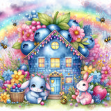 FREE SHIPPING ~ Shipped Direct~ EXCLUSIVE~ "FruitVille Blueberry House Besties By Sherri Baldy