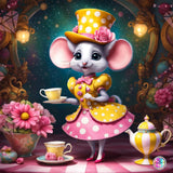PRE-ORDER~"Besties Lil Tea Mouse DAD#703" Diamond Painting By Sherri Baldy