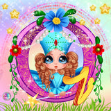 FREE SHIPPINGNEW Adorable~ "O For OZ Bestie FUN DAD 436" Diamond Painting By Sherri Baldy