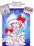 HAND RENDERED ENHANCEMENTS ~EXCLUSIVE~Blinged Out~ ENHANCEMENTS SPARKLE KIT & CANVAS~"Diamond Art Dreams Dorothy from OZ By Sherri Baldy"
