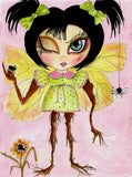 FREE SHIPPING ~Sherri Baldy Spider Girl DAD SB101 Diamond Painting
