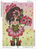 PRE_ ORDER~ Flower Girl Bestie DAD# 47 By Sherri Baldy Diamond Art Painting By Sherri Baldy
