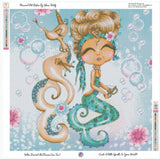 PRE-ORDER~EXCLUSIVE~ Mermaid Pet Besties DAD# 71 Diamond Art Painting By Sherri Baldy