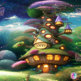 PRE-ORDER~EXCLUSIVE~ NEW!!! SHIPPING! DROP SHIP~  Magical Woodland Cottage #3 DAD#202 Diamond Art Painting By Tamara