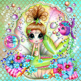 FREE SHIPPING~Factory Direct~Mermaid Kisses and Starfish Wishes Bestie Diamond Art Painting By Sherri Baldy #DAD005  & #DAD 93