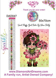 PRE_ ORDER~ Flower Girl Bestie DAD# 47 By Sherri Baldy Diamond Art Painting By Sherri Baldy