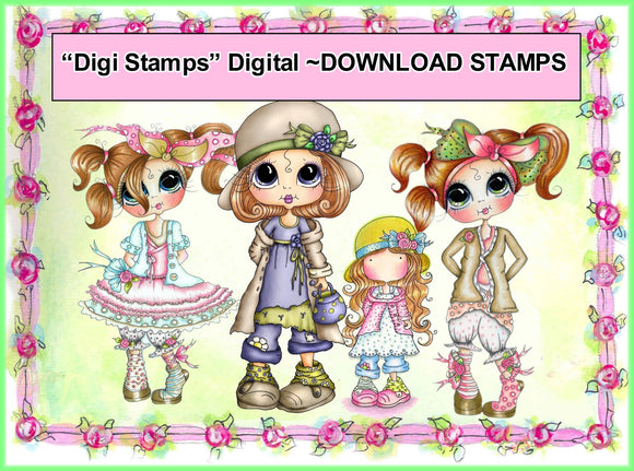 Digital Download Stamps for Crafting