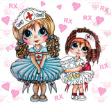 HAND RENDERED~ Shipped Direct~ EXCLUSIVE~ "Sherri Baldy My Besties Get Well Soon "