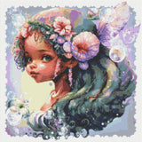 NEW BOX SHIPPING~ Adorable~ "Garden Mermaid DAD 339 " Diamond Painting SB Creatives