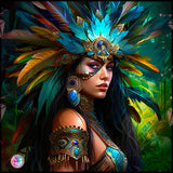 NEW BOX SHIPPING~ Adorable~ "Aztec Beauty 6 DAD395  By Vaclav " Diamond Painting
