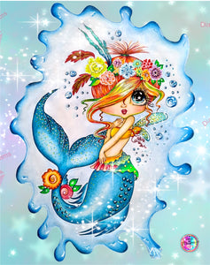 PRE-ORDER~NEW BOX PACKING & NEW  SHIPPING!  Blue Mermaid Dreams DAD 402  By Sherri Baldy