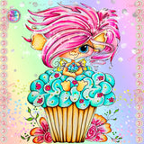 PRE-ORDER~NEW BOX SHIPPING~ Adorable~ "CUPCAKE TROLL Bestie DAD 430 By Sherri Baldy " Diamond Painting