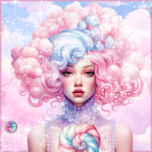 LAST CHANCE!~RETIRING! ~EXCLUSIVE!!!~ ~ Adorable~ "Cotton Candy Lollipop DAD 387  " Diamond Painting