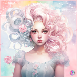LAST CHANCE!~RETIRING! ~EXCLUSIVE!!!~  Adorable~ "Cotton Candy Skies DAD 386  " Diamond Painting
