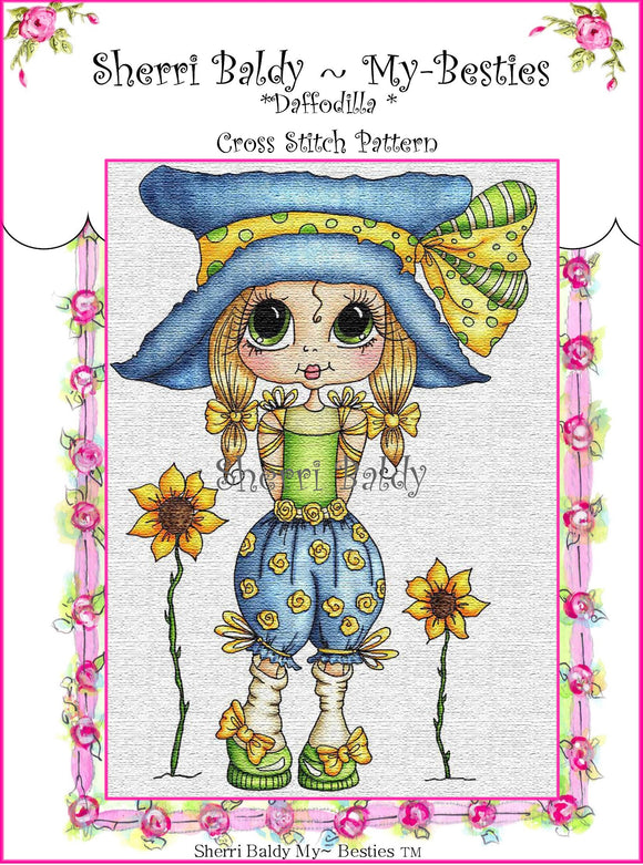 My Besties Sherri Baldy My-Besties Daffodilla Cross Stitch Download Pattern