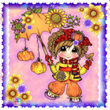 PRE-ORDER~Adorable~ "DAD 399 Pumpkin Party By Sherri Baldy " Diamond Painting