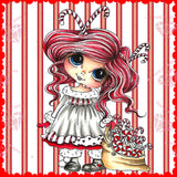 PRE-ORDER~DAD 457 Candy Cane Winter Bestie  ~ Diamond Painting By Sherri Baldy