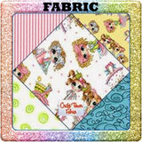 My-Besties Besties Forever Green Dots Background Bestie Girls Fabric By The Yeard 100% Cotton By Sherri Baldy Besties Toss White (23495-B)