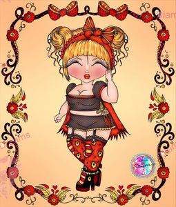 LAST CHANCE!~RETIRING! ~EXCLUSIVE!!!~  Adorable~ "My Besties Fluffy Doll DAD 412 By Sherri Baldy " Diamond Painting