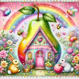 FREE SHIPPING~Shipped Direct~ EXCLUSIVE~ "FruitVille Pear House Besties By Sherri Baldy