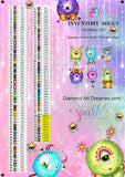 NEW~ FREE SHIPPING ~Premium DIY Mini "Adorable Lil Monsters BESTIES" Set of 6 Paintings (Copy)