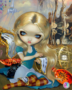 PRE-ORDER~ROUND DRILLS!!! NEW  SHIPPING~NEW!~Jasmine Becket Griffith Alice In A Dali Dream DAD 389  Diamond Art Painting By Jasmine Becket Griffith