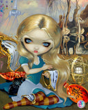 ROUND DRILLS!!! NEW  SHIPPING~NEW!~Jasmine Becket Griffith Alice In A Dali Dream DAD 389  Diamond Art Painting By Jasmine Becket Griffith