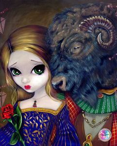 NEW BOX PACKING & NEW  SHIPPING!~Jasmine Becket Griffith Beauty And The Beast DAD 391 Diamond Art Painting