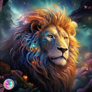 NEW BOX SHIPPING~ Adorable~ "King Of The Jungle DAD 406 By Carita " Diamond Painting