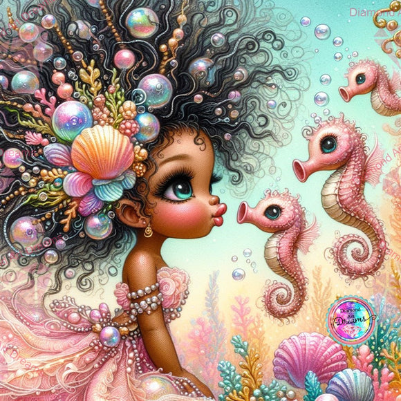 Factory Direct~Sherri Baldy My Besties Mermaid Kisses and Seahorses Dreams DAD719