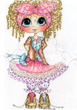 Messy Bessy Jessy Frizzy Lizzy My-Besties Fabric Block