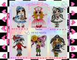 NEW~ FREE SHIPPING ~Premium DIY Mini "BESTIES OF OZ" Set of 6 Paintings