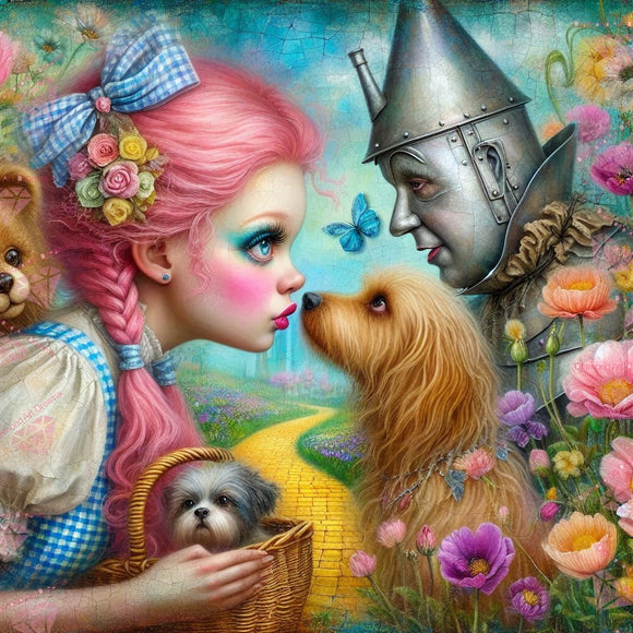 FREE SHIPPING!~Factory Direct~EXCLUSIVE~NEW YOU PICK CANVAS SIZE~My Besties Of OZ Toto's Kiss