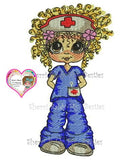 My Besties Sherri Baldy Embroidery Patterns My Bestie "Nurse Bonnie" Digital Download