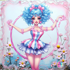 PRE-ORDER~LIMITED EDITION~NEW Adorable~ "Besties Nellies Circus Act DAD451  " Diamond Painting By Sherri Baldy