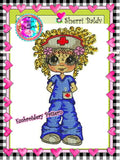 My Besties Sherri Baldy Embroidery Patterns My Bestie "Nurse Bonnie" Digital Download