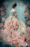 LAST CHANCE!~RETIRING! ~EXCLUSIVE!!!~  Pretty in Pink Roses DAD 413 By Rococo Vintage