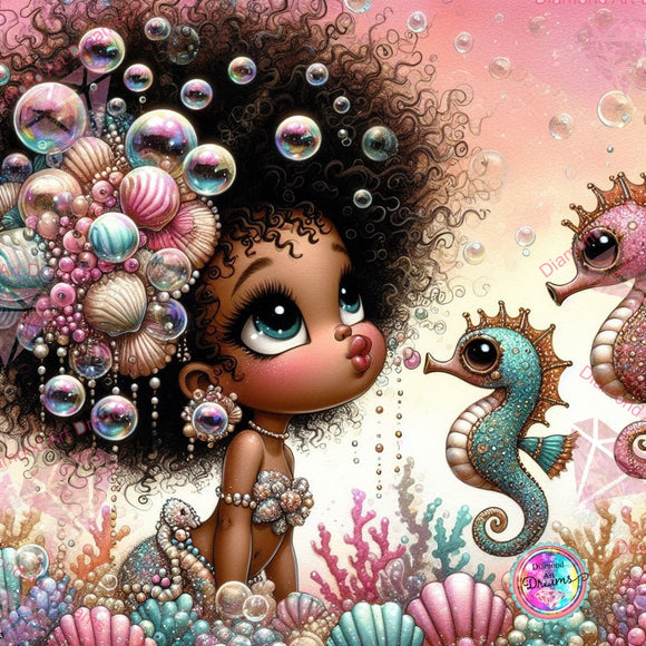 PRE-ORDER~NEW SHIPPING!~Sherri Baldy My Besties Mermaid Kisses Collection DAD 816 Diamond Art Painting By Sherri Baldy