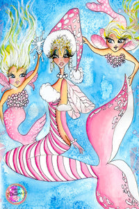 SHIPPED DIRECT~ My Besties "SNOW MERMAID DADMER101 " Diamond Art Painting By Sherri Baldy