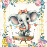 PRE-ORDER~LIMITED EDITION~NEW Adorable~ "Besties Sweet Little Elephante DAD452  " Diamond Painting By Sherri Baldy