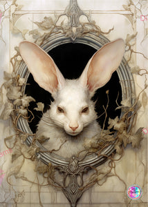 EXCLUSIVE NEW ARTIST!  The Golden Rabbit DAD 442   Diamond Art Painting By Artist Eugenia
