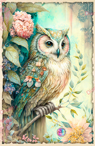 LAST CHANCE!~RETIRING! ~EXCLUSIVE!!!~ NEW BOX PACKING & NEW  SHIPPING!~The Wise Owl Garden DAD 335   Diamond Art Painting