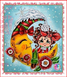 LAST CHANCE!~RETIRING! ~EXCLUSIVE!!!~ "Winter Moon Besties DAD 352 By Sherri Baldy"  Diamond Art Painting