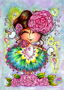 FREE SHIPPING!~Adorable Diamond Painting ~Winter Lights Dance Bestie By Sherri Baldy DAD WD102